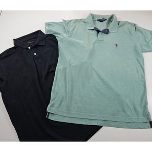 Lot of 2 size large men's polo G.h.Bass polo association career casual work -